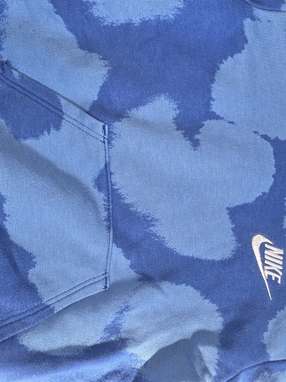 Nike Kids Blue Tie-Dye Hoodie & Jogger Bottoms Set
